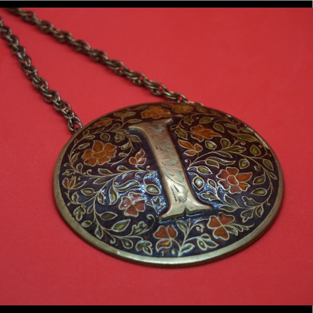 Vintage Hands of Light Medallion Necklace (I)